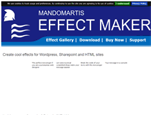 Tablet Screenshot of effectmaker.com